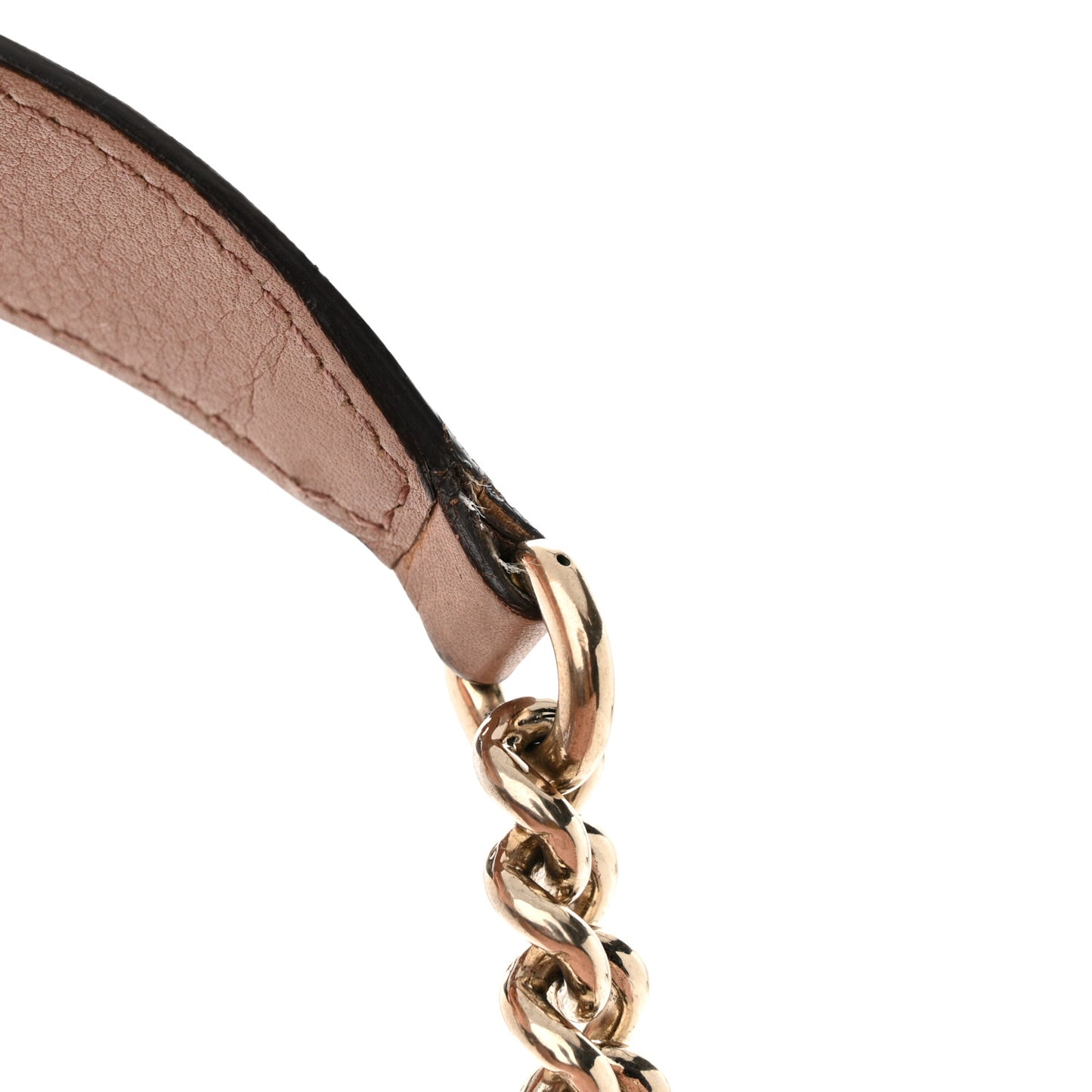 Pebbled Calfskin Large Soho Chain Shoulder Bag Dark Cipria
