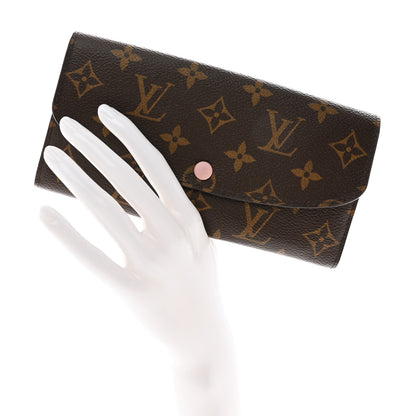 Louis Vuitton Monogram Emilie Wallet Rose Ballerine 2 of 7
