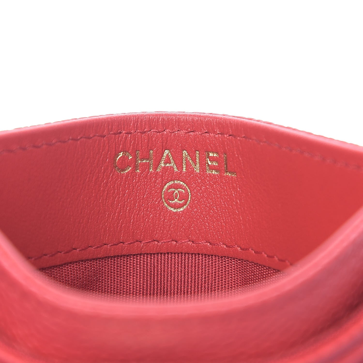 Chanel Caviar Quilted Boy Card Holder Red 5 of 8