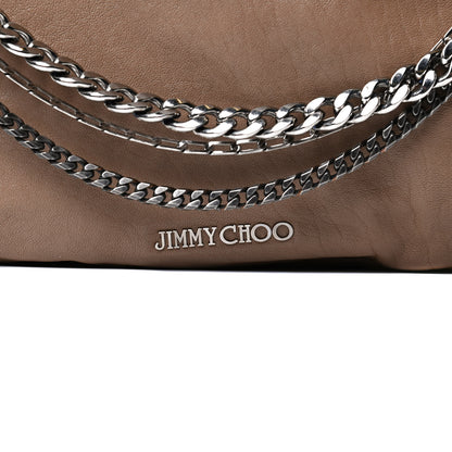 Jimmy Choo Lambskin Biker Hobo Beige 8 of 24