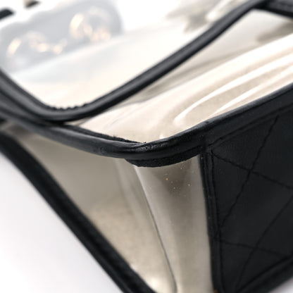 Chanel Lambskin PVC Sand By The Sea Flap With Pearl Strap Black 8 of 11