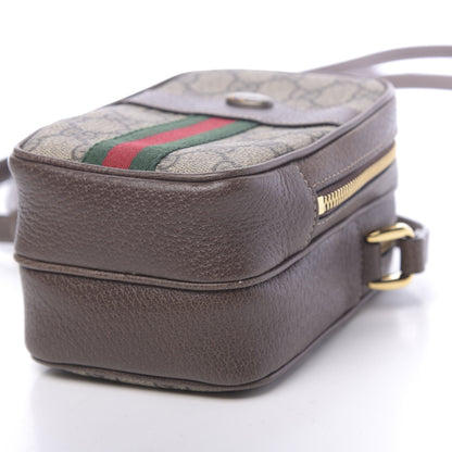 Gucci GG Supreme Monogram Web Mini Ophidia Double Zip Crossbody Bag Beige New Acero 11 of 11