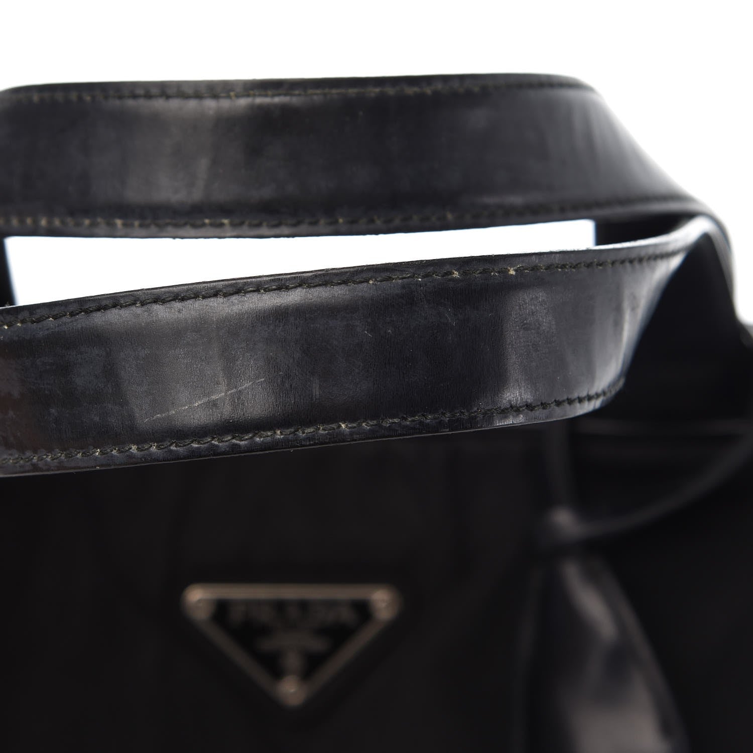 Prada Tessuto Nylon Shoulder Bag Black 8 of 13