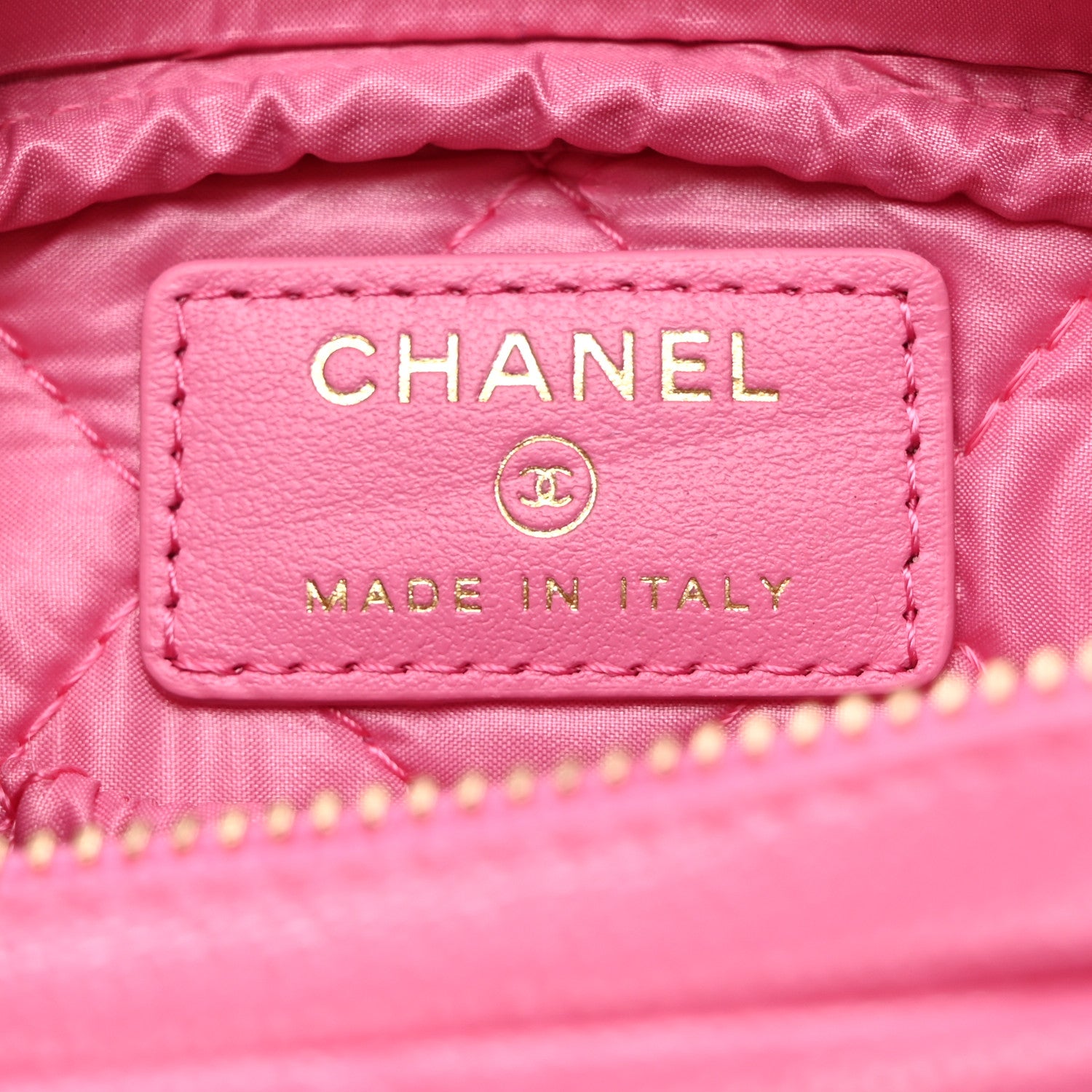 Chanel Caviar Quilted Small Curvy Pouch Cosmetic Case Pink 6 of 7