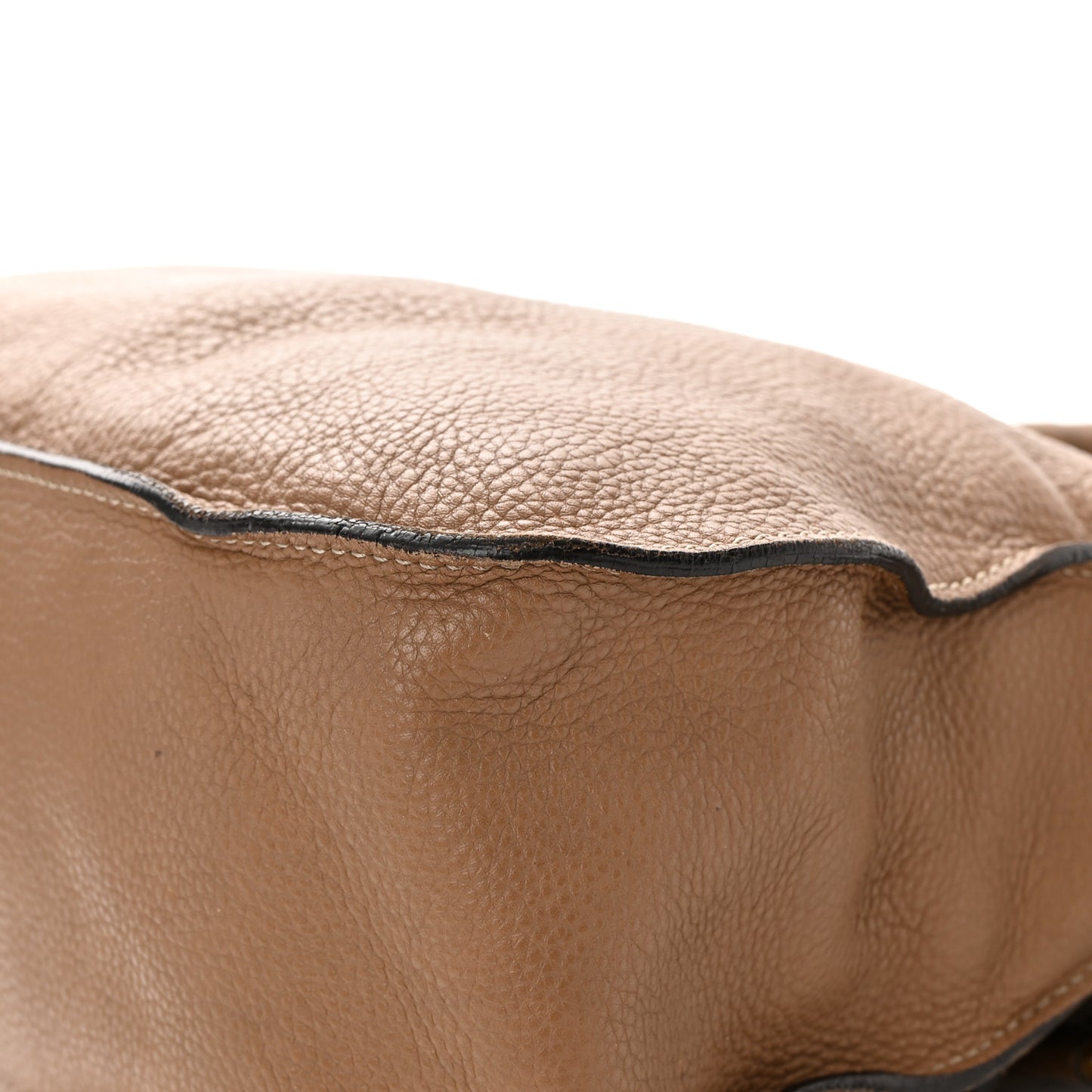Calfskin Medium Marcie Satchel Light Tan