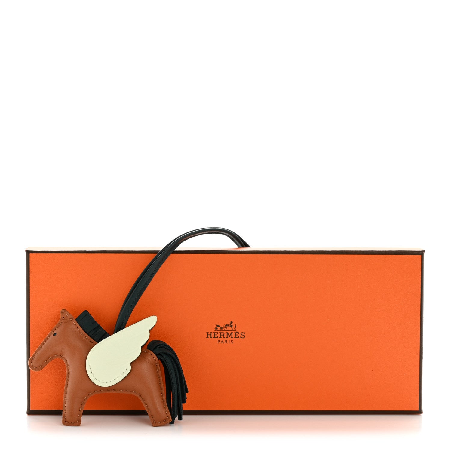 Hermes Milo Lambskin Grigri Rodeo Pegase Horse Bag Charm PM Gold Vert Cypress Vert Fizz 5 of 5