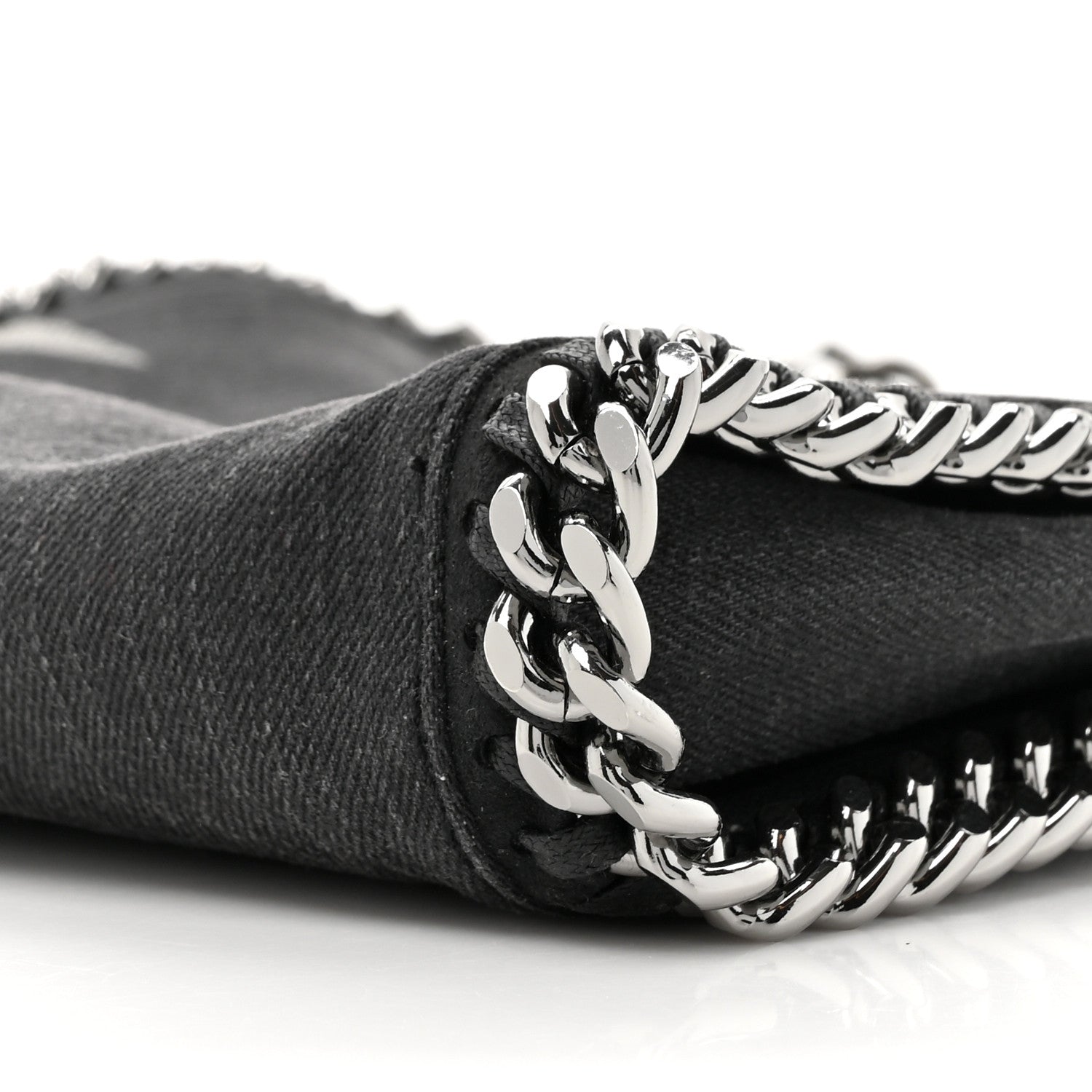 Stella McCartney Denim Star Mini Falabella Tote Black 8 of 9