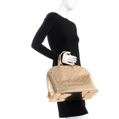 Louis Vuitton Monogram Miroir Alma MM Gold 2 of 7