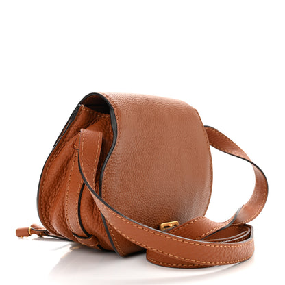 Chloe Grained Calfskin Small Marcie Saddle Bag Tan 3 of 10