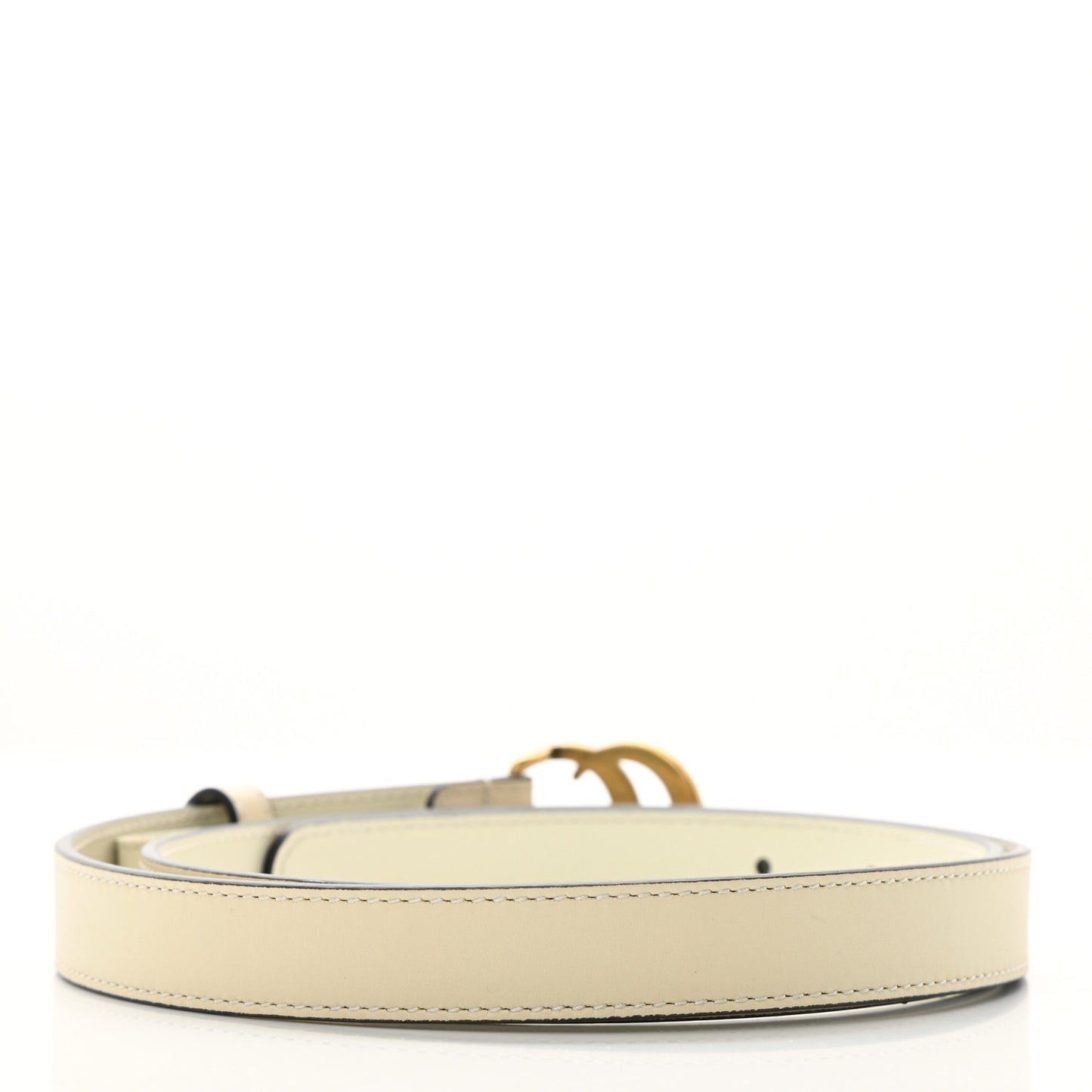 Calfskin Double G 20mm Belt 90 36 Mystic White