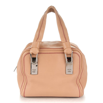 Chanel Lambskin Small Bowler Beige 1 of 7