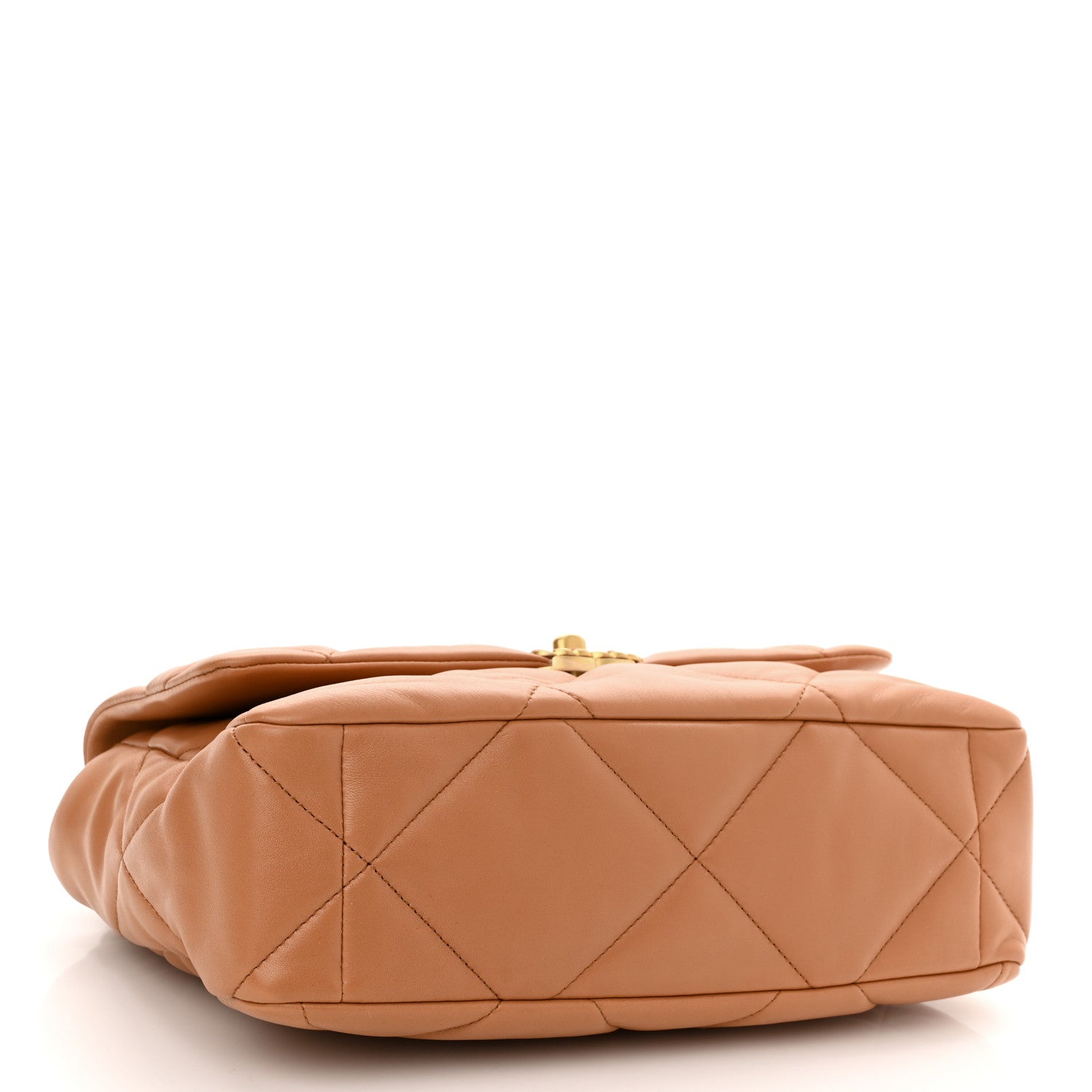 Chanel Lambskin Quilted Large Chanel 19 Flap Brown 4 of 11