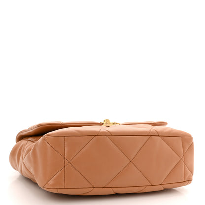 Chanel Lambskin Quilted Large Chanel 19 Flap Brown 4 of 11