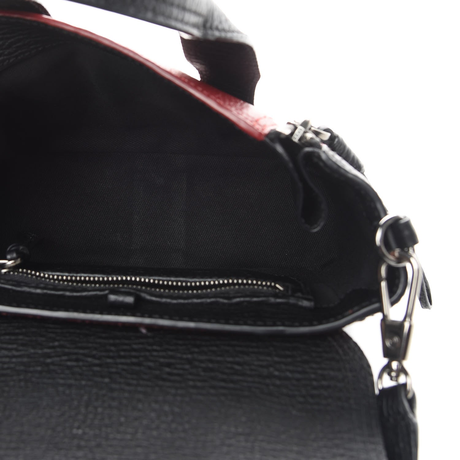 3.1 Phillip Lim 3.1 Textured Calfskin Mini Pashli Satchel Crimson Black 5 of 15