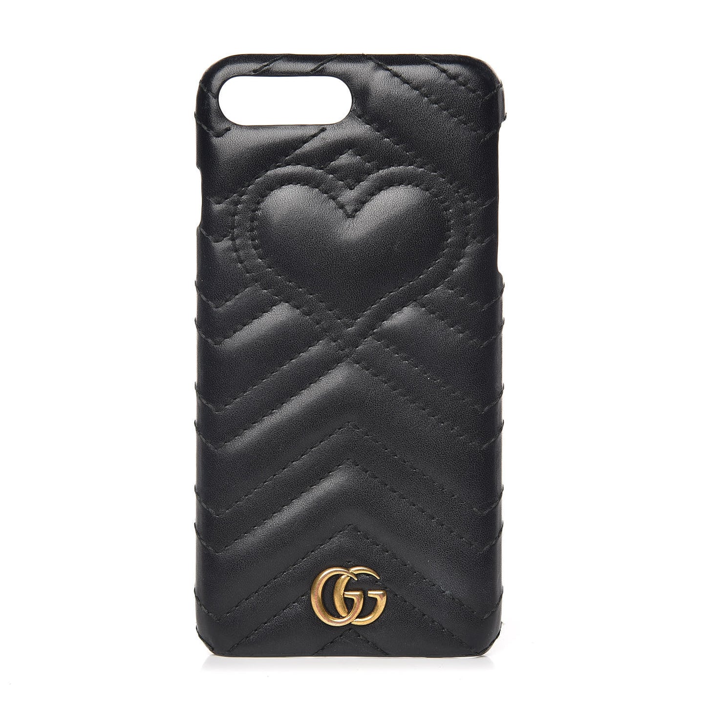 Calfskin Matelasse Marmont iPhone 7 Plus Case Black