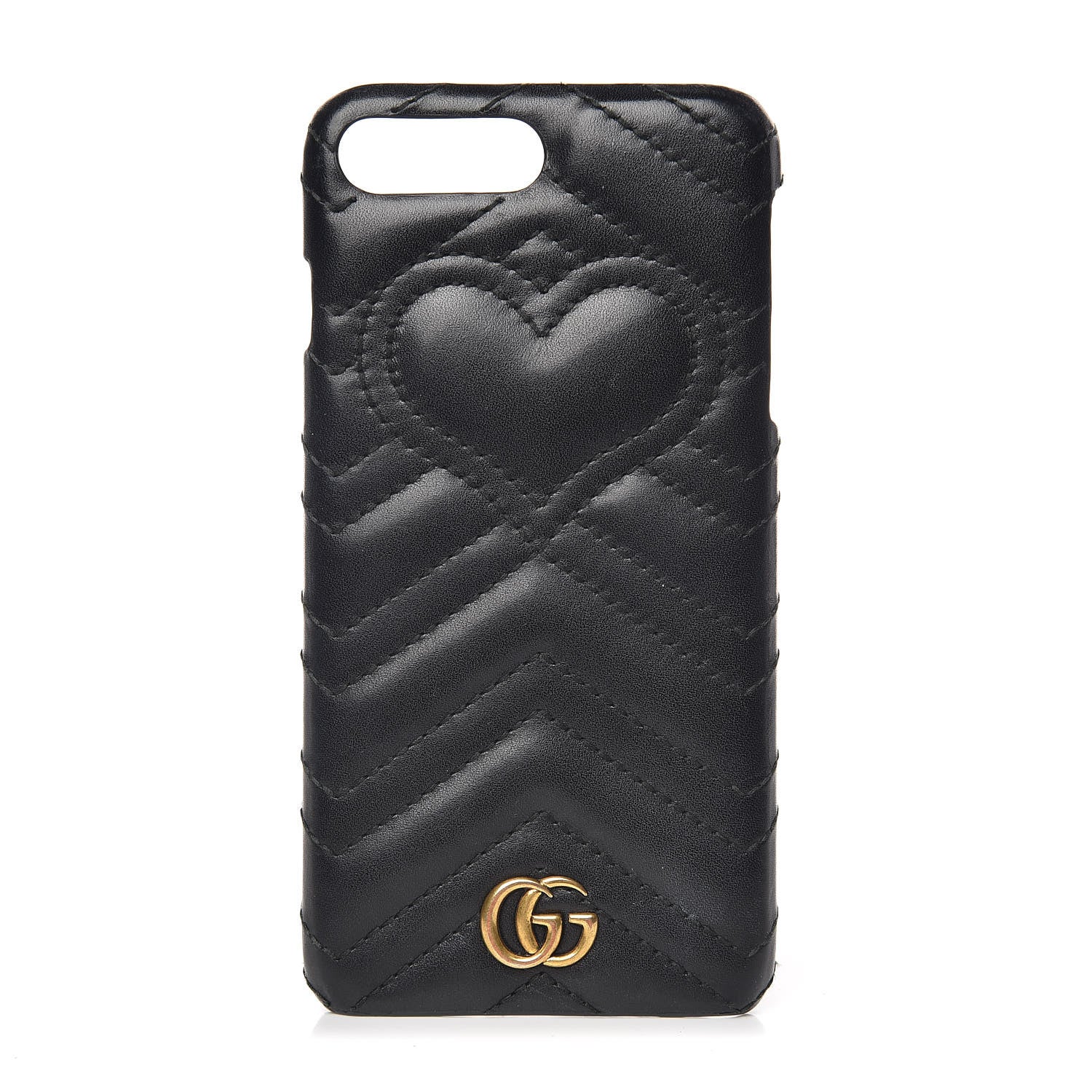 Gucci Calfskin Matelasse Marmont iPhone 7 Plus Case Black 1 of 6