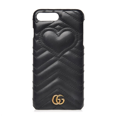 Gucci Calfskin Matelasse Marmont iPhone 7 Plus Case Black 1 of 6
