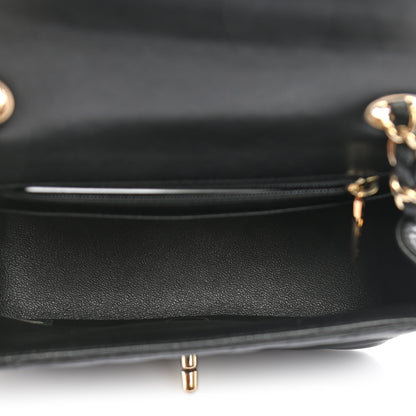 Chanel Lambskin Chevron Quilted Mini Square Flap Black 5 of 11