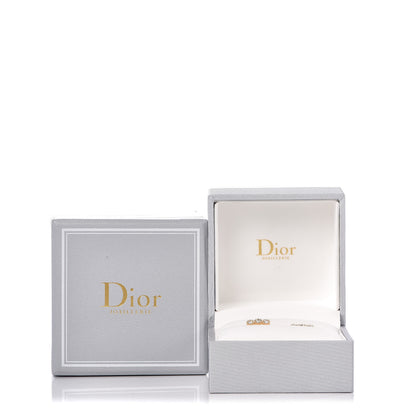 Christian Dior 18K Yellow Gold Diamond Mimirose Earrings 5 of 5