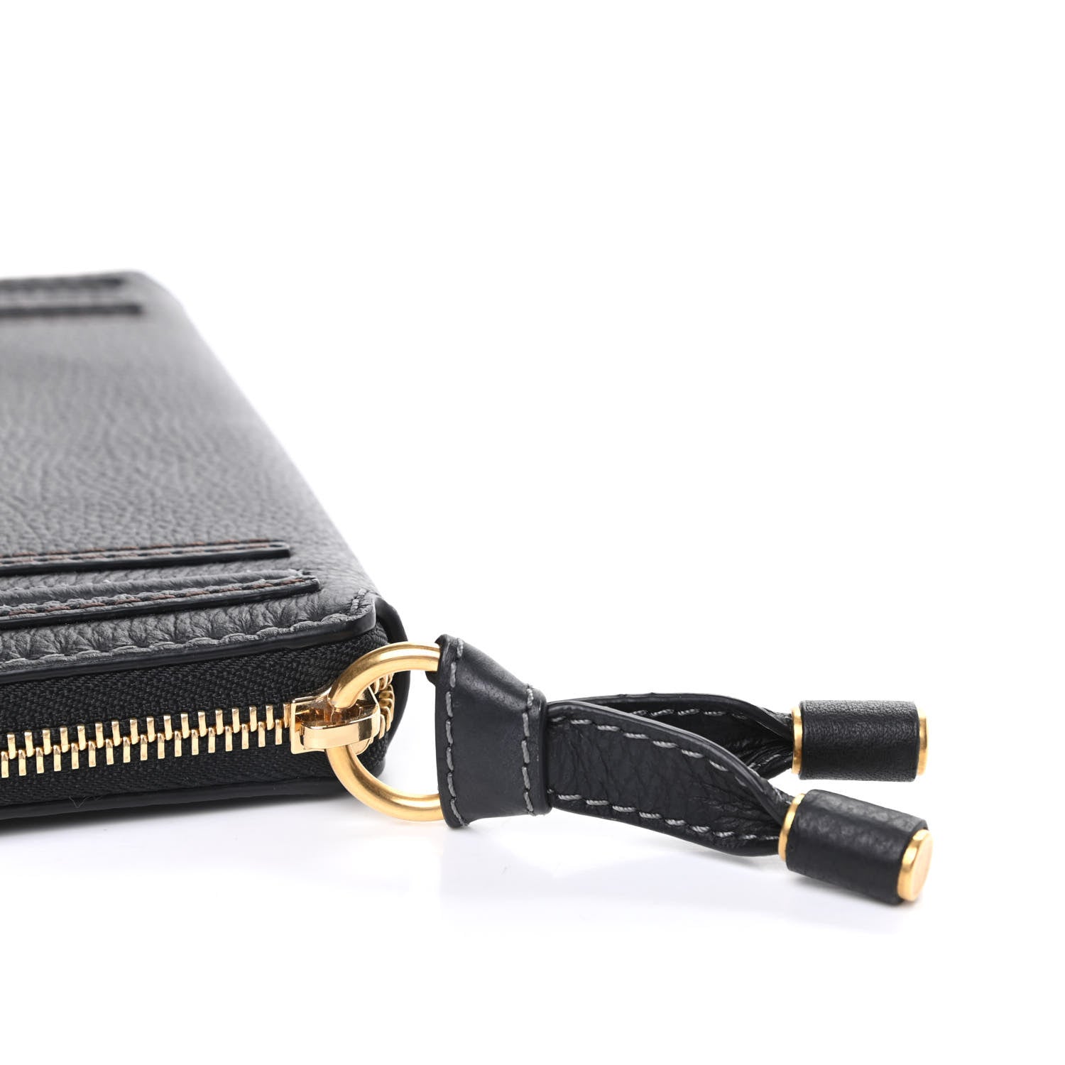 Chloe Grained Calfskin Marcie Long Zip Around Wallet Black 7 of 7