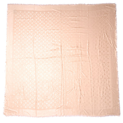 Louis Vuitton Wool Silk Monogram Shawl Dune 2 of 4