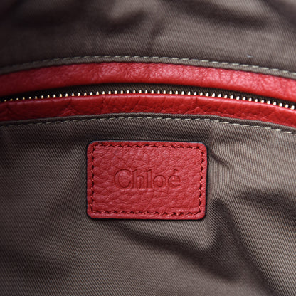 Chloe Calfskin Large Marcie Hobo Ruby 8 of 10