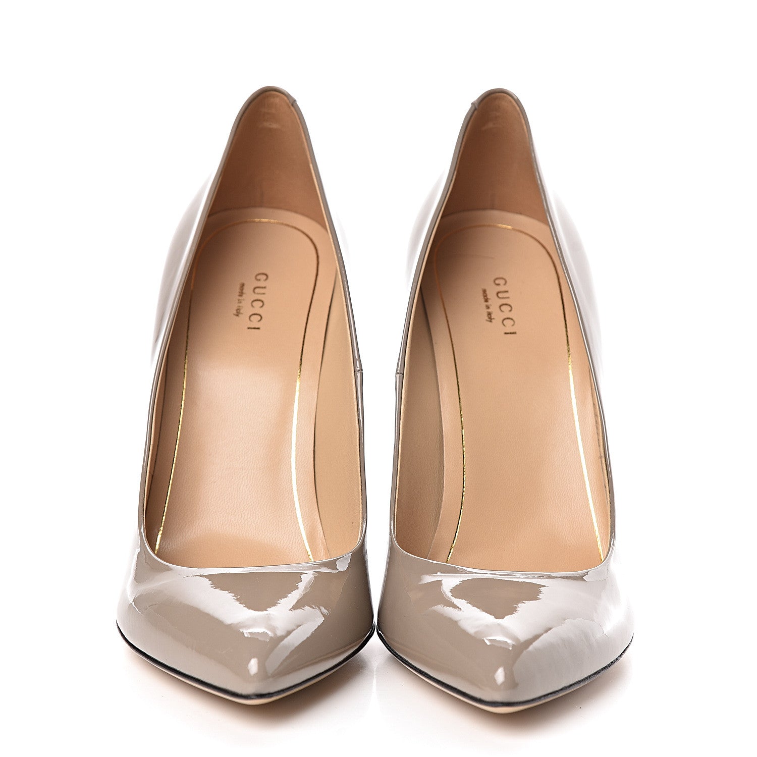Gucci Vernice Crystal Pumps 40.5 New Fango 2 of 10