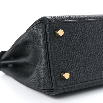 Hermes Togo Kelly Retourne 25 Black 9 of 11