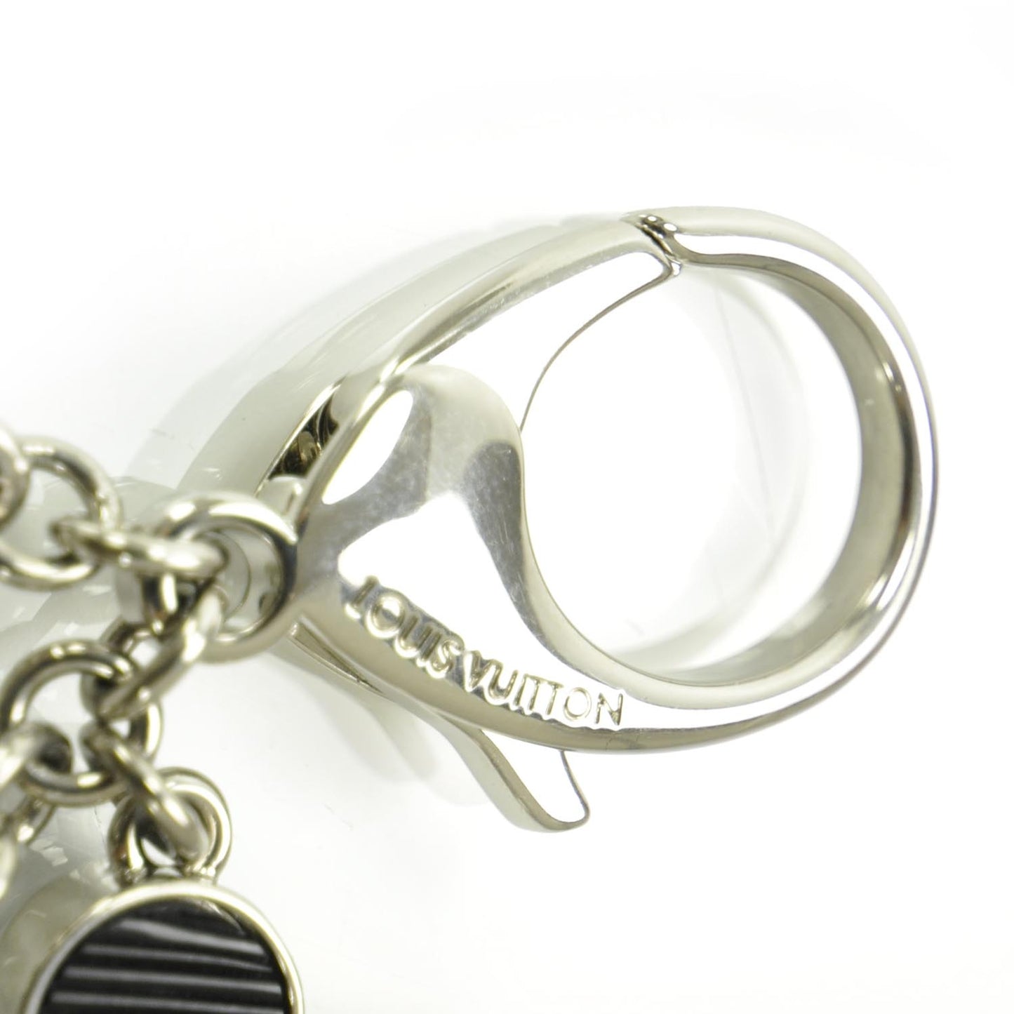 Fleur d Epi Bag Charm Key Holder Black