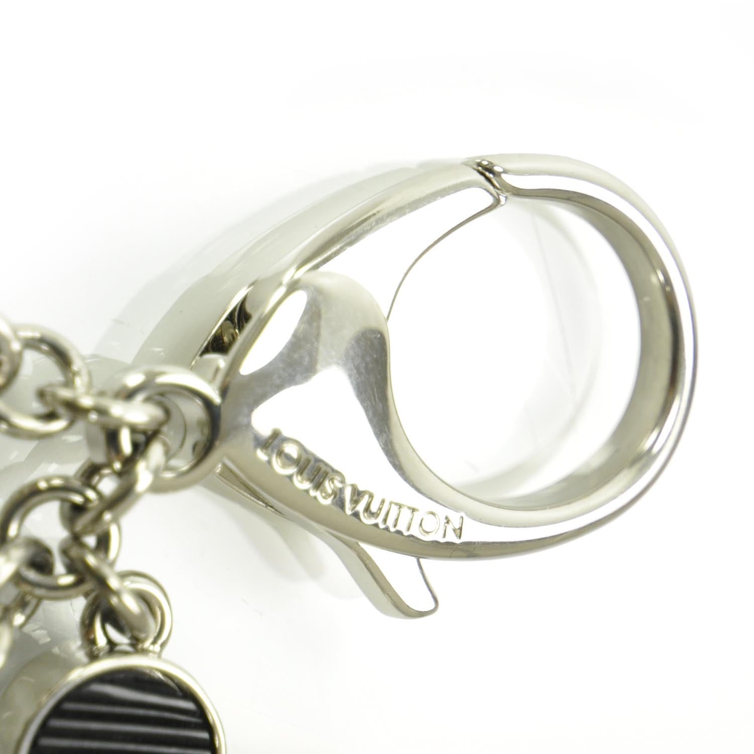 Louis Vuitton Fleur d Epi Bag Charm Key Holder Black 3 of 3