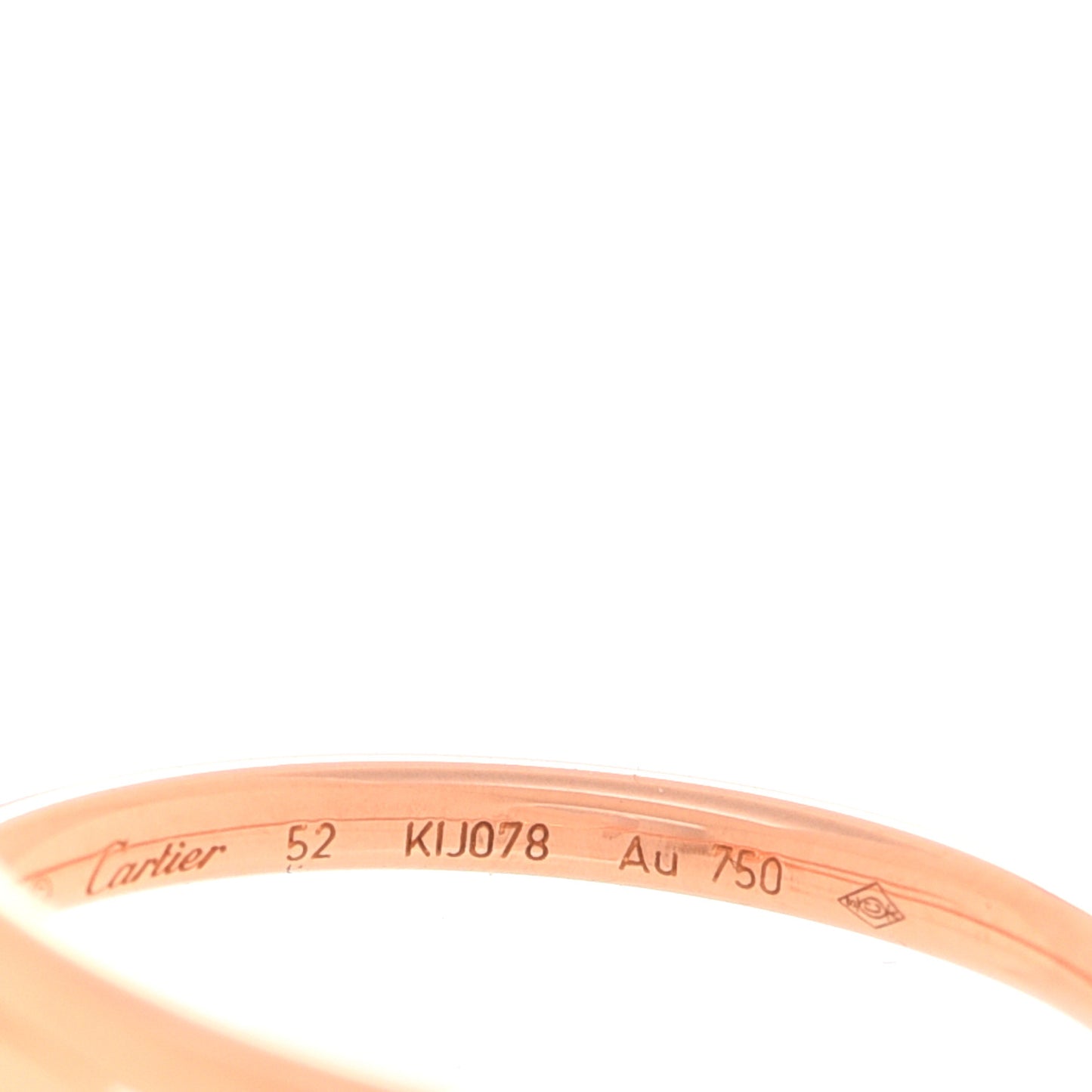 18K Pink Gold Small Juste Un Clou Ring 52 6