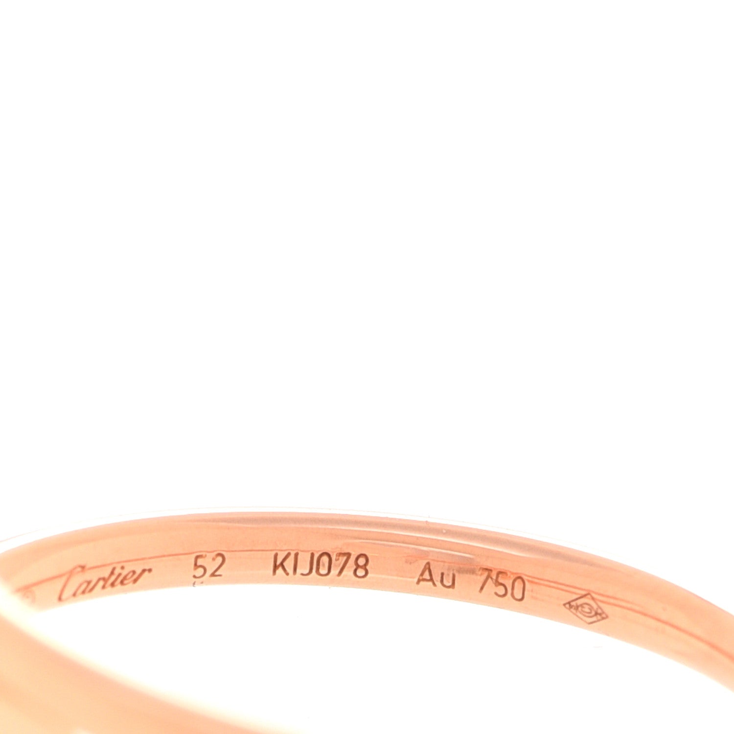 Cartier 18K Pink Gold Small Juste Un Clou Ring 52 6 3 of 3