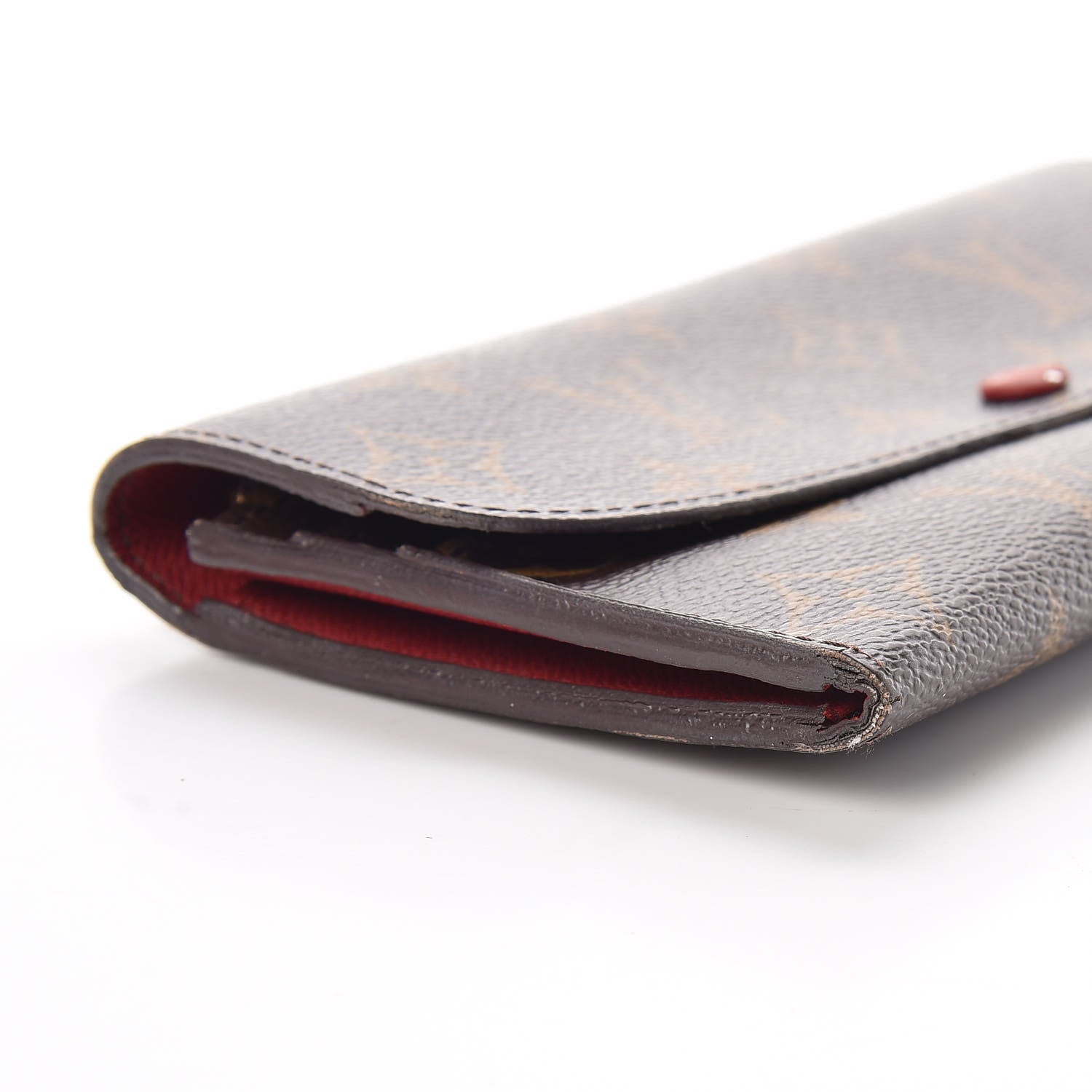 Louis Vuitton Monogram Emilie Wallet Red 10 of 15