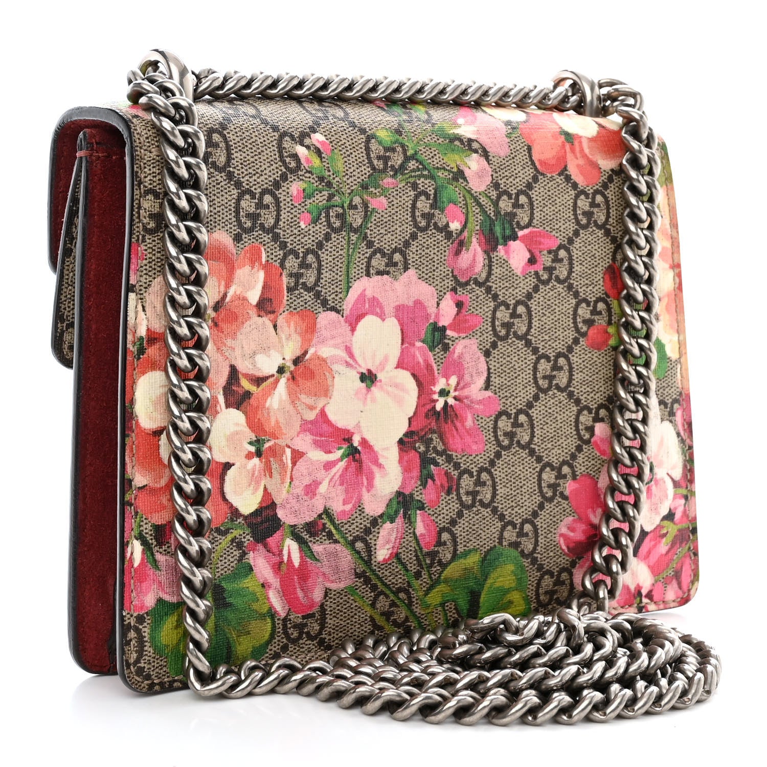 Gucci GG Supreme Monogram Blooms Mini Dionysus Shoulder Bag Beige Multicolor Dry Rose 3 of 12