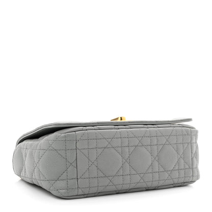 Christian Dior Calfskin Cannage Small Caro Bag Grey 4 of 11