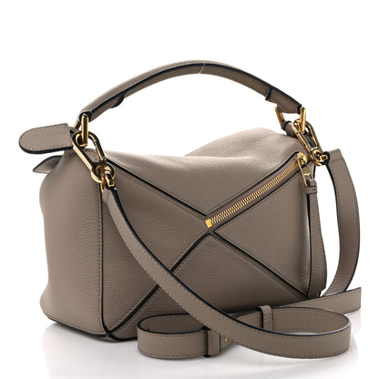 Loewe Grained Calfskin Small Puzzle Bag Sand 3 of 10