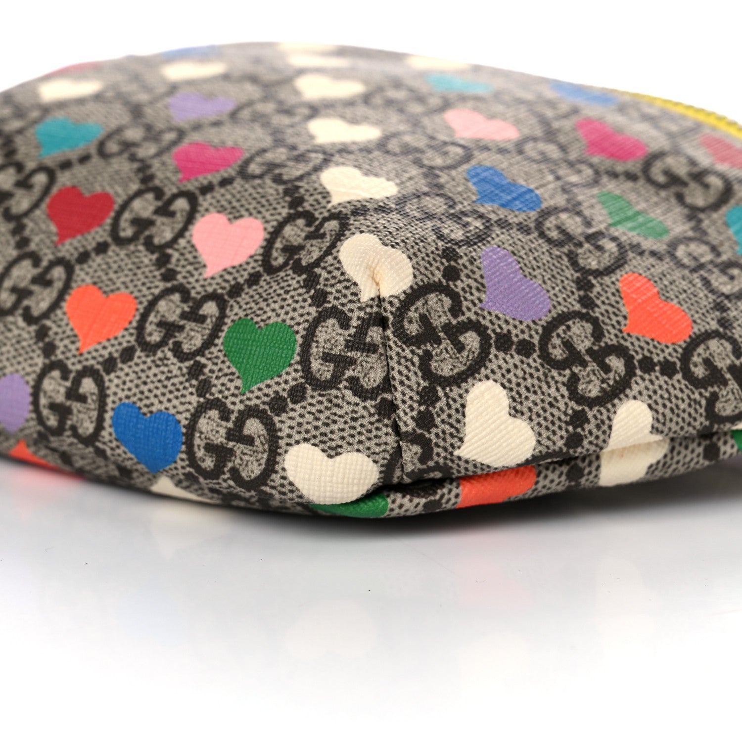 Gucci Soft GG Supreme Monogram Hearts Web Childrens Belt Bag Beige Ebony Multicolor Freesia 10 of 14
