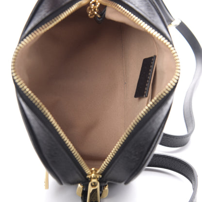 Gucci Calfskin Web Mini Ophidia Shoulder Bag Black 5 of 12