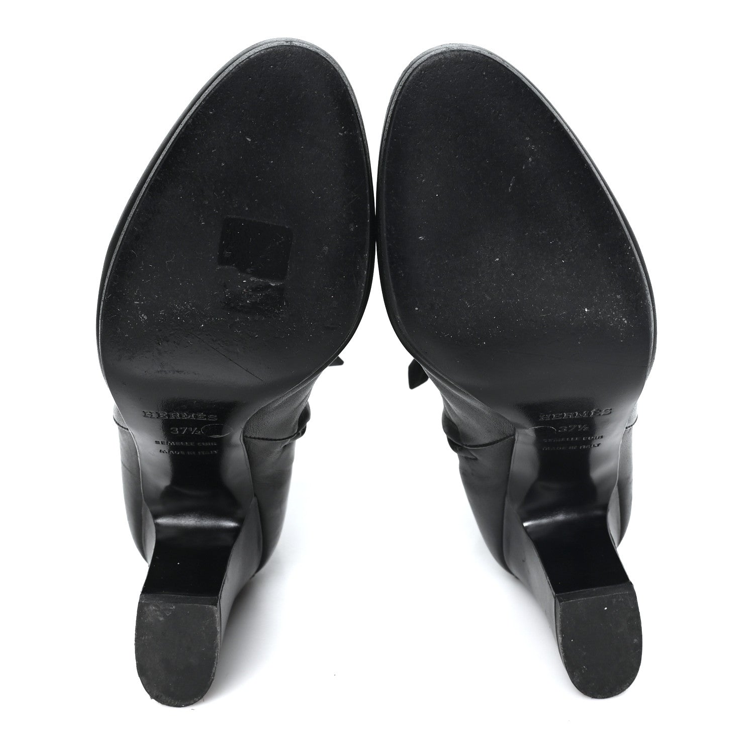 Hermes Calfskin Saint Germain Ankle Boots 37.5 Black 6 of 8