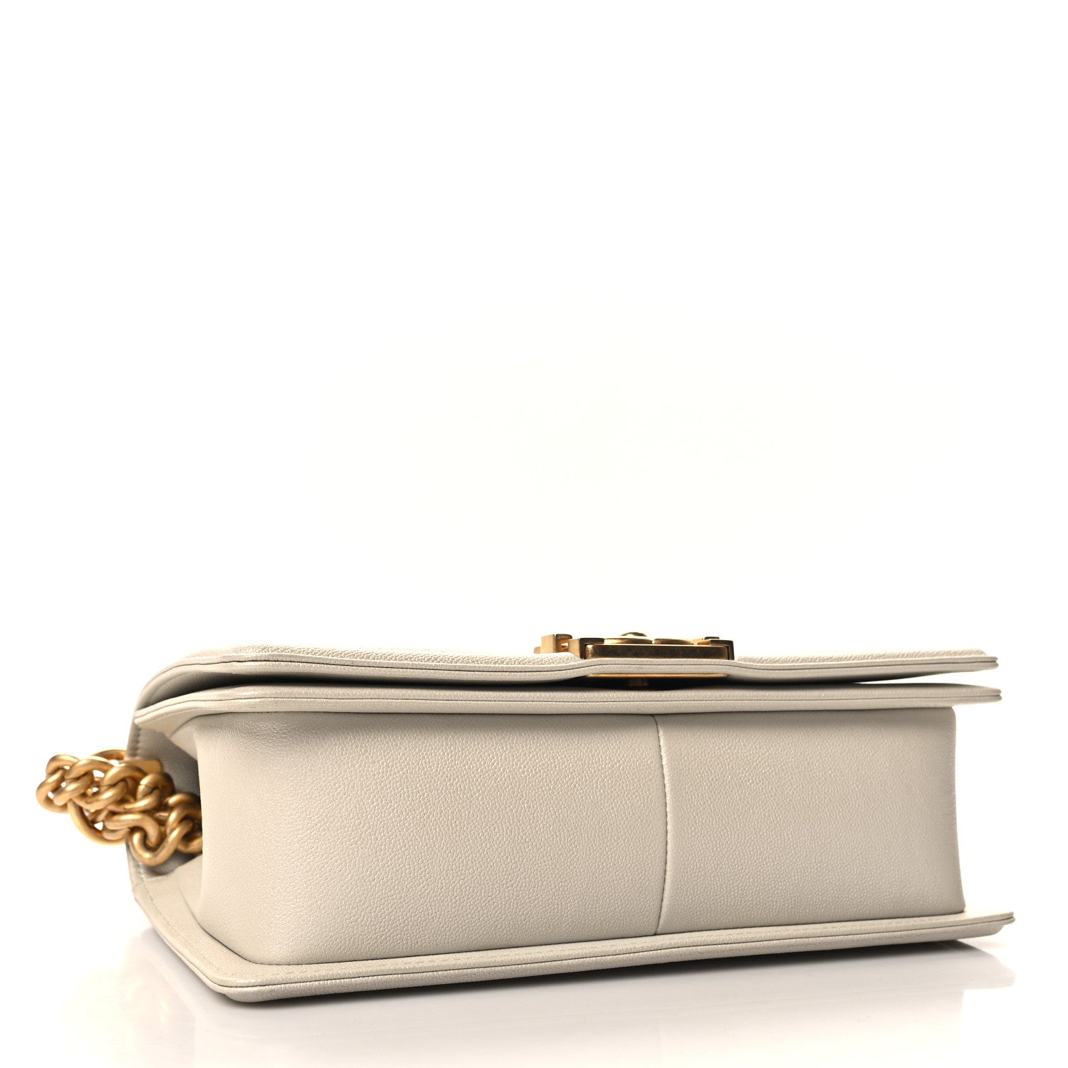 Chanel Iridescent Caviar Quilted Medium Boy Flap White 4 of 11