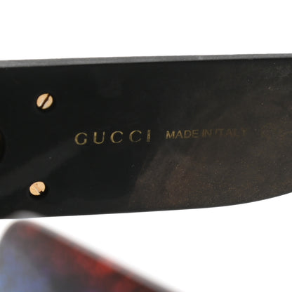 Gucci Square Frame GG0102S Sunglasses Glitter Gold Multi 6 of 6