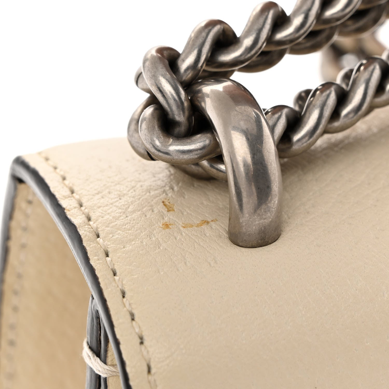 Gucci Textured Calfskin Crystal Mini Dionysus Shoulder Bag Mystic White 13 of 15