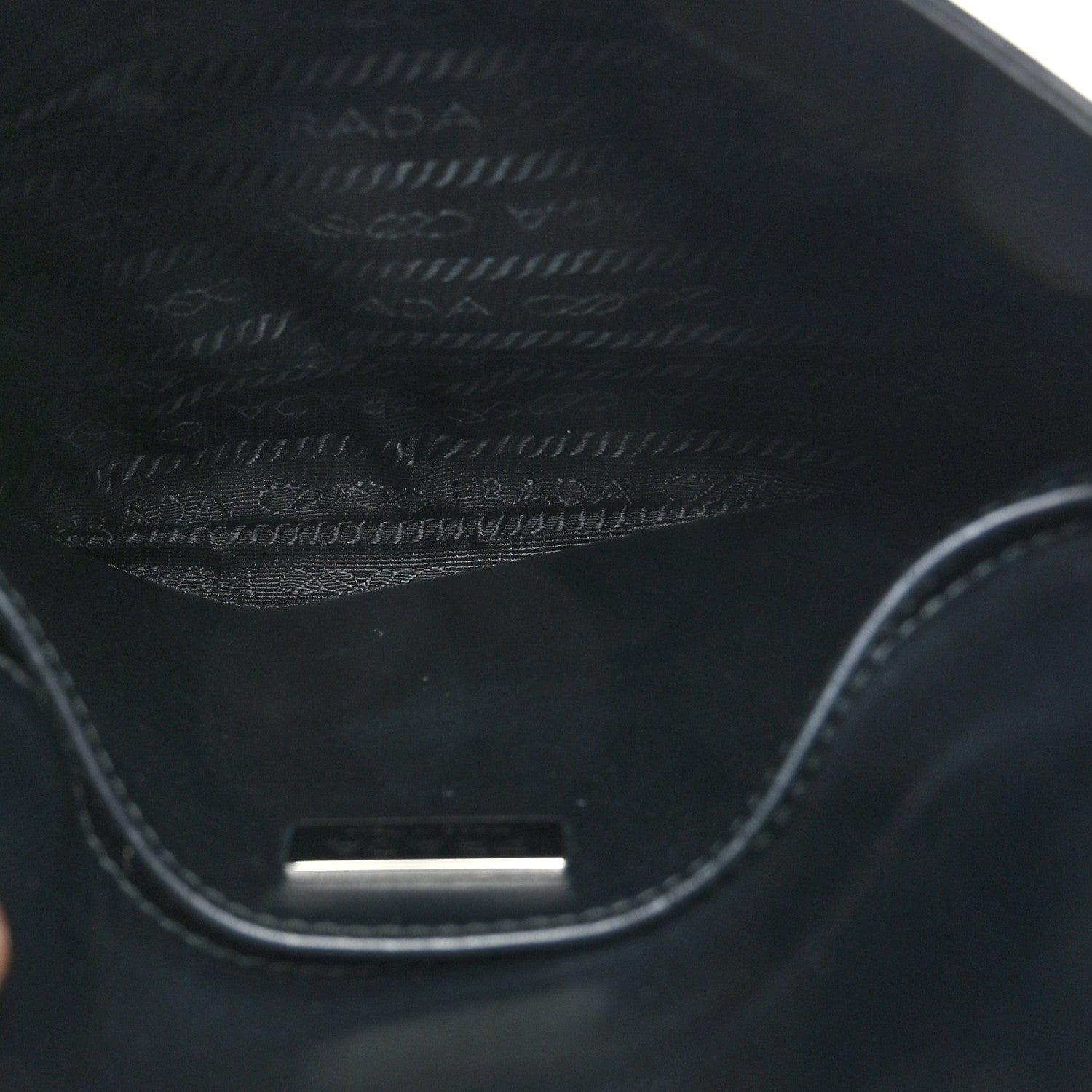 Prada Spazzolato Cleo Flap Shoulder Bag Black 6 of 8