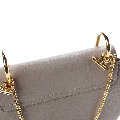 Chloe Grained Lambskin Drew Shoulder Bag Motty Grey 8 of 10