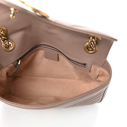 Gucci Calfskin Matelasse Small GG Marmont Shoulder Bag Porcelain Rose 5 of 8