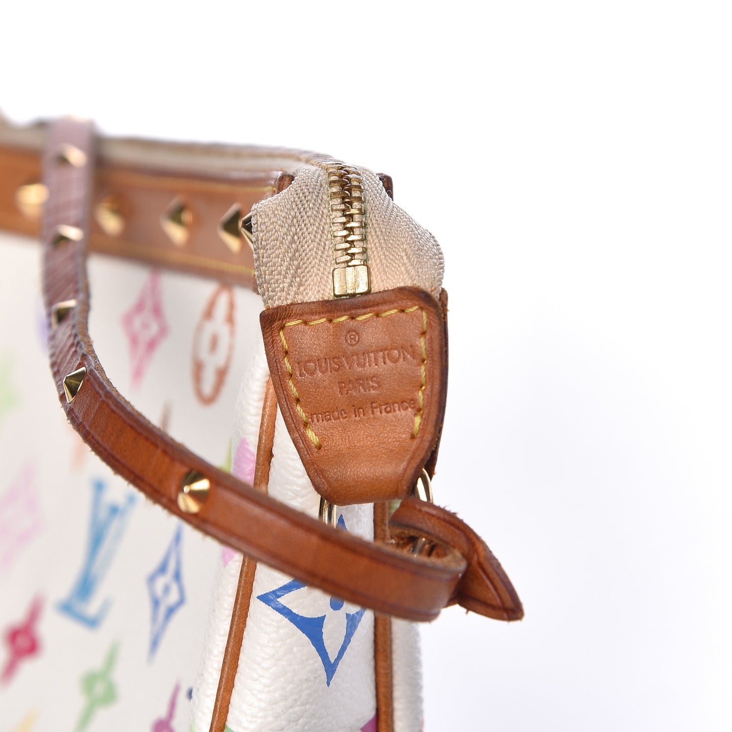 Monogram Multicolor Pochette Accessories White