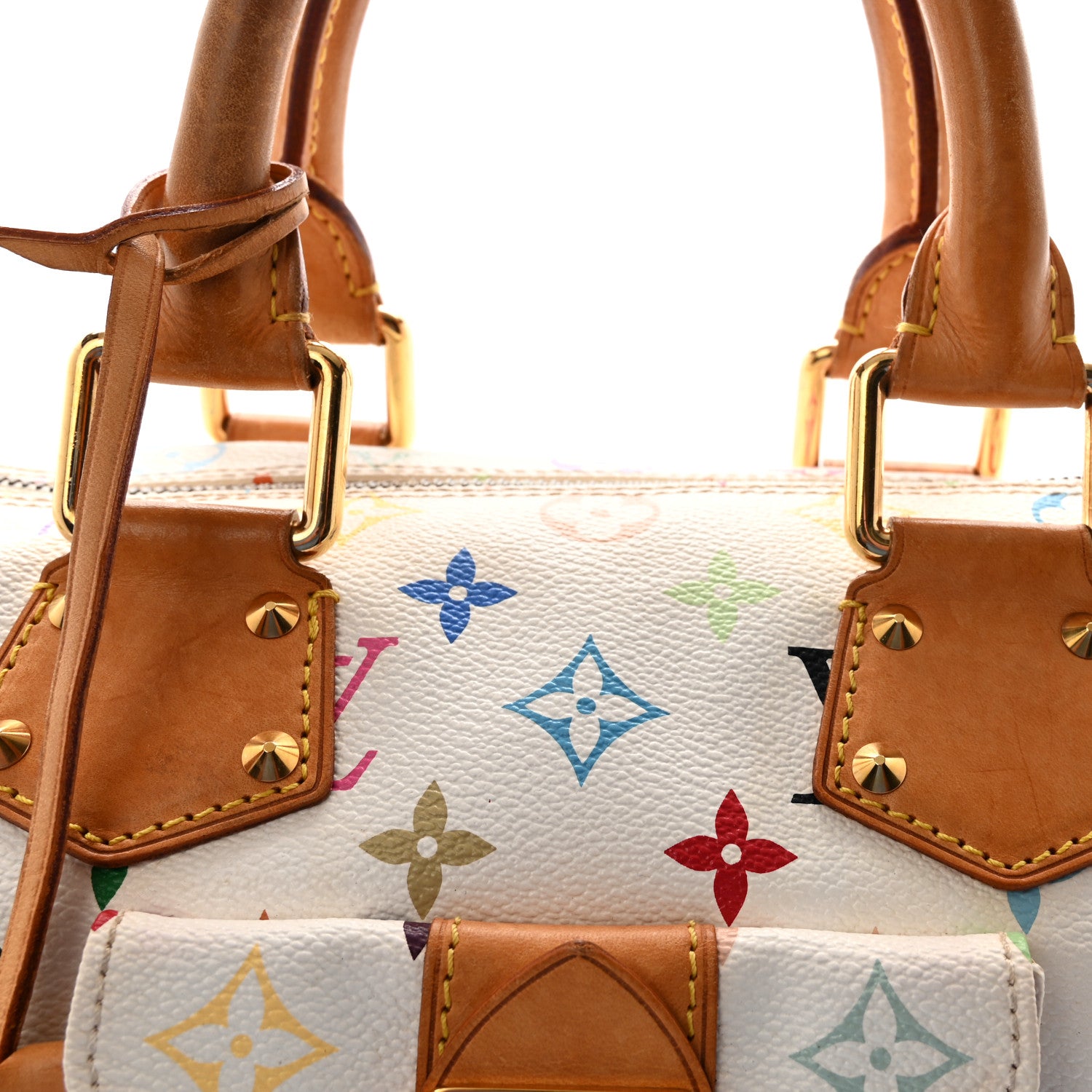 Louis Vuitton Monogram Multicolor Speedy 30 White 7 of 9