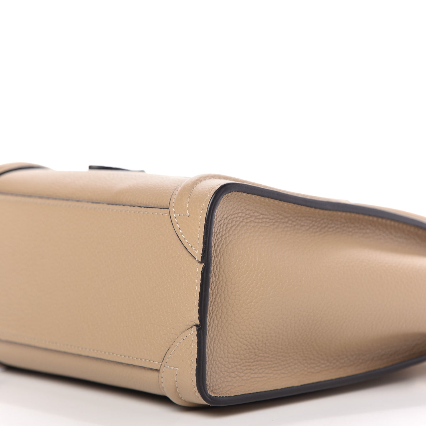 Drummed Calfskin Nano Luggage Dune