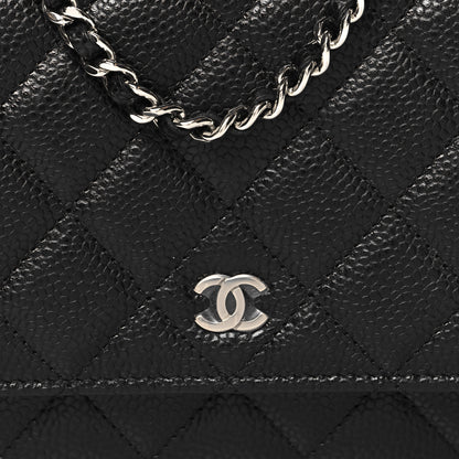 Chanel Caviar Quilted Wallet on Chain WOC Black 9 of 12