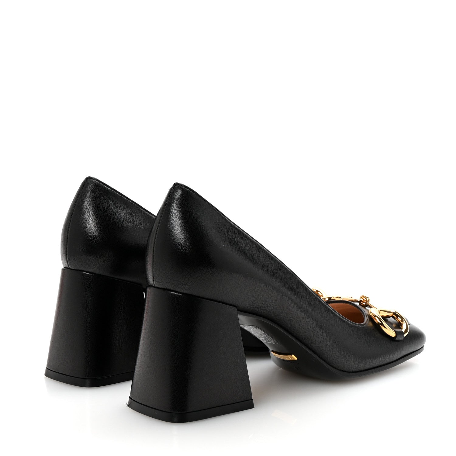 Gucci Malaga Kid Horsebit 75mm Pumps 37 Black 5 of 10